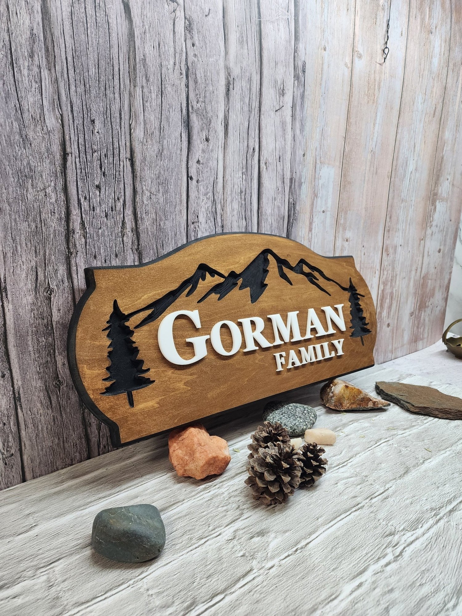 Family Name Signs - Bison Peak Designs