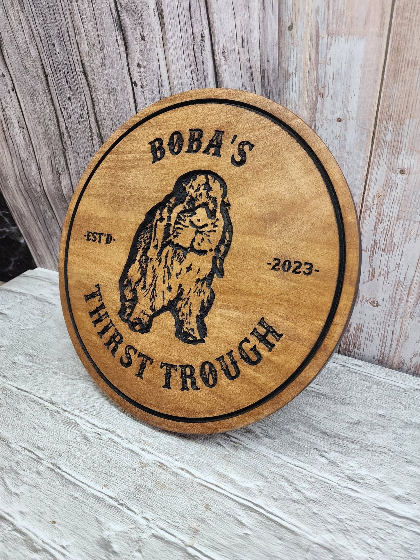 2D Routed Wood Sign for the Home Bar - Bison Peak DesignsWood sign