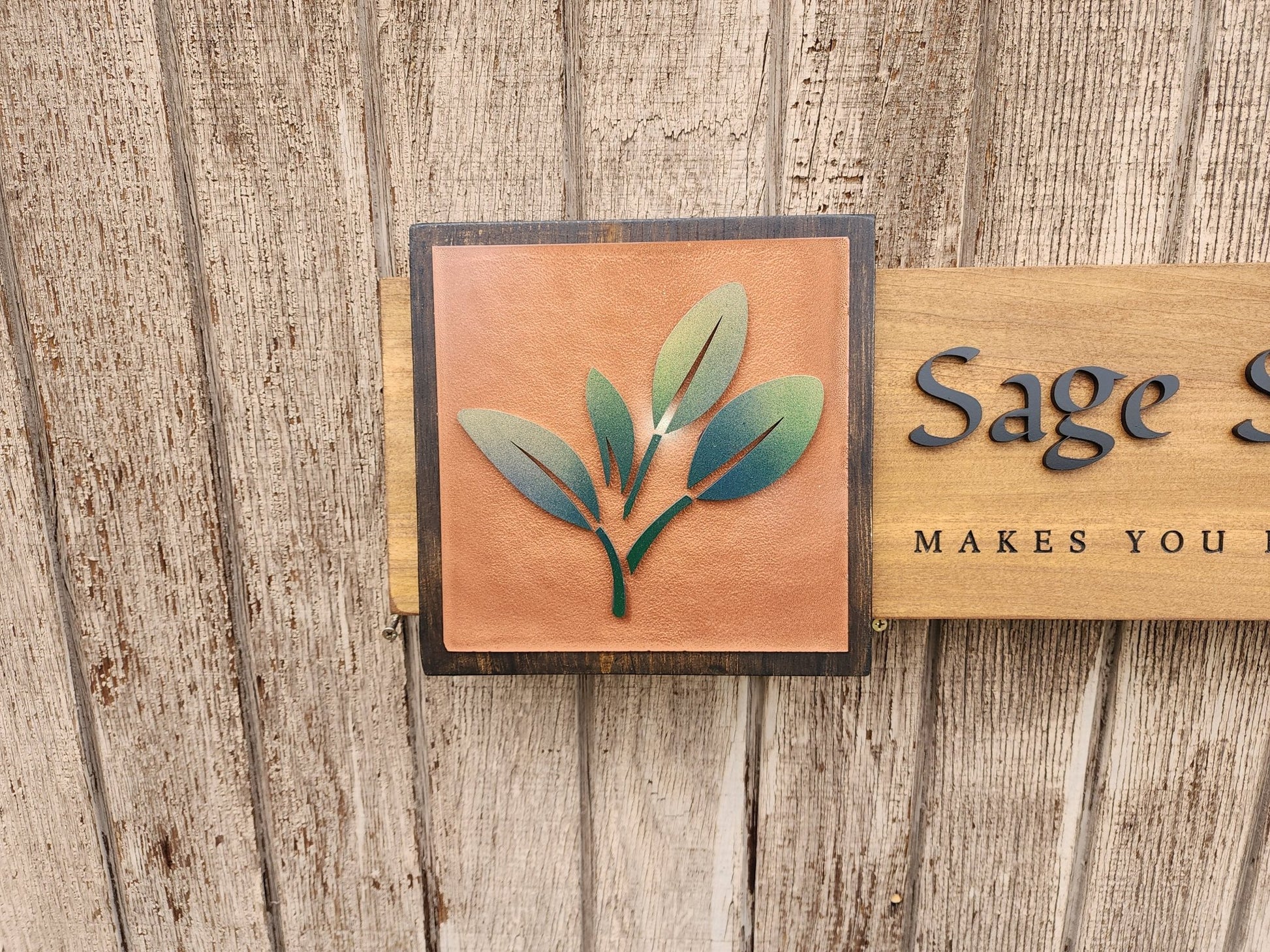 Multi-Layered Wood Business Sign with Raised Logo - Bison Peak DesignsWood sign