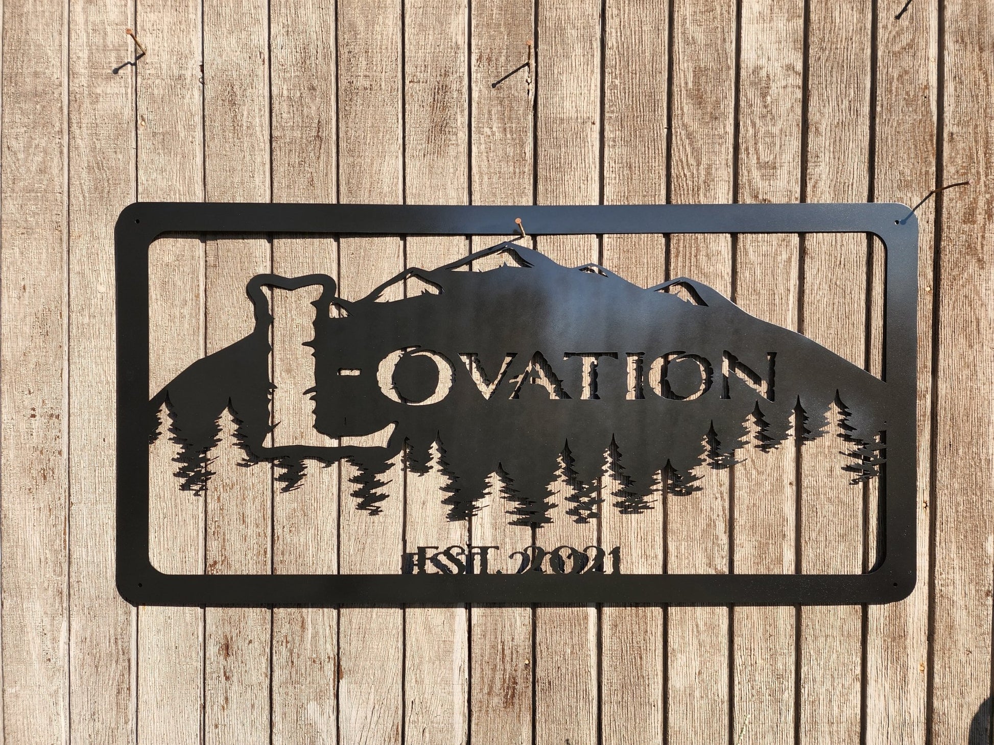 Personalized Ranch Rectangular steel sign. - Bison Peak DesignsMetal Sign