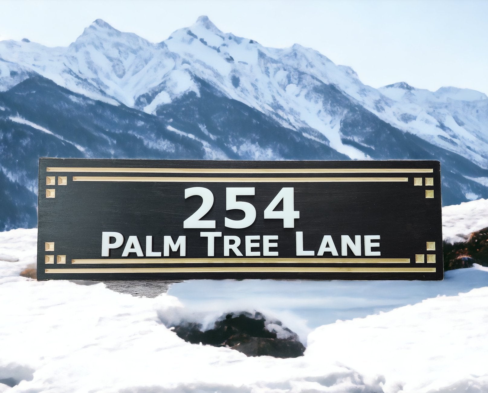 Routed Address Sign for the Home - Bison Peak Designsaddress sign
