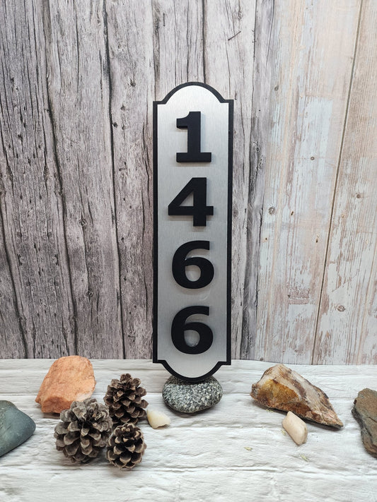 Routed House Number Address Sign - Bison Peak Designsaddress sign