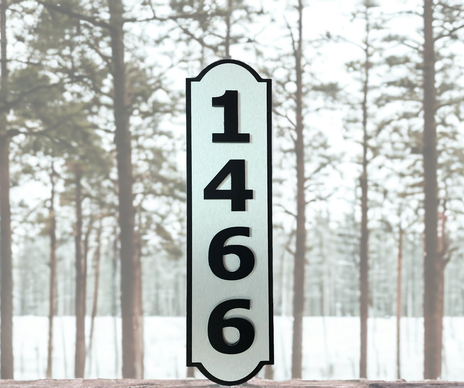 Routed House Number Address Sign - Bison Peak Designsaddress sign
