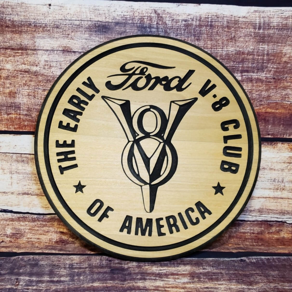 Custom Routed Business Wood Logo