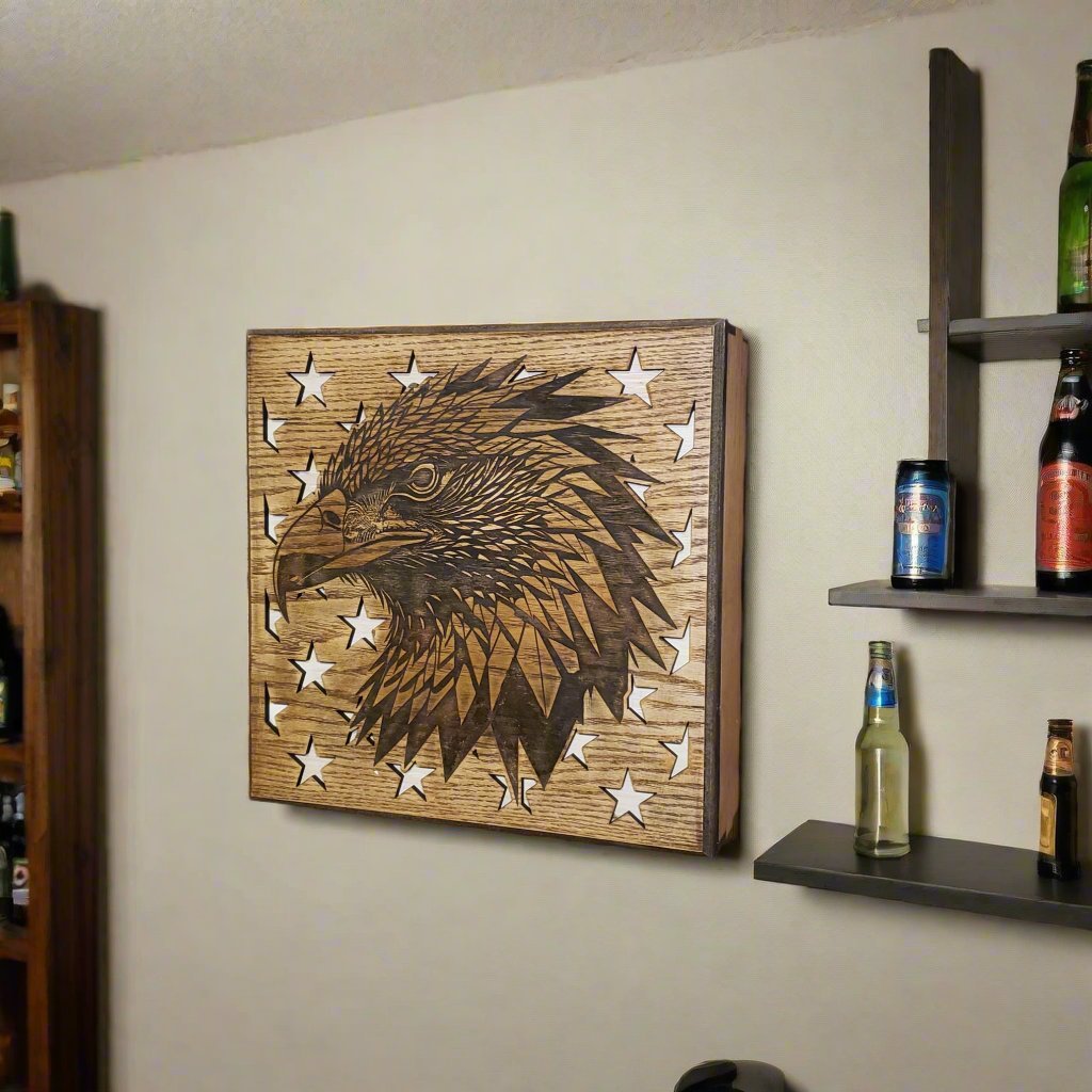 Concealment decor - American Eagle - Bison Peak DesignsConcealment Storage