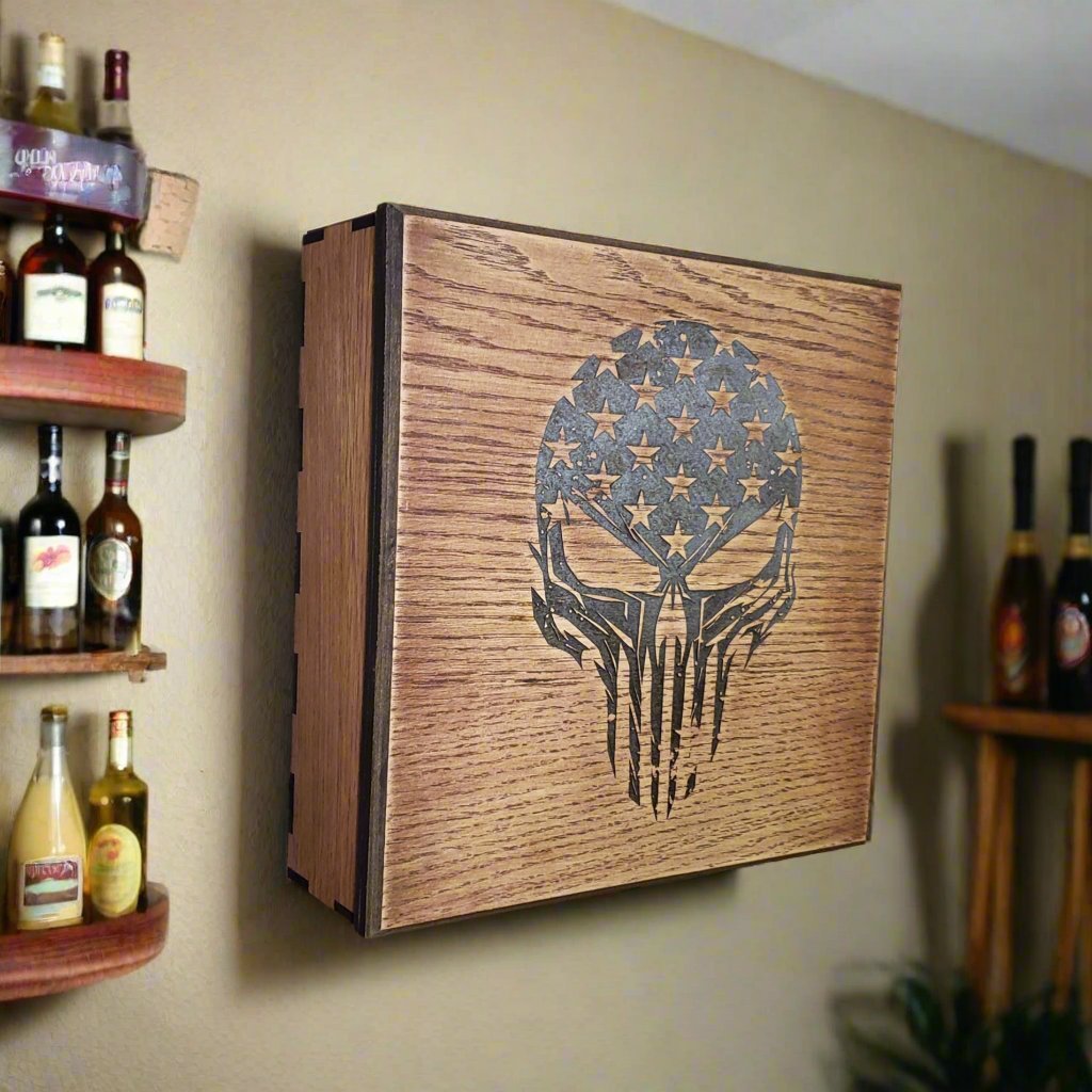 Concealment decor - Punisher Skull - Bison Peak DesignsConcealment Storage