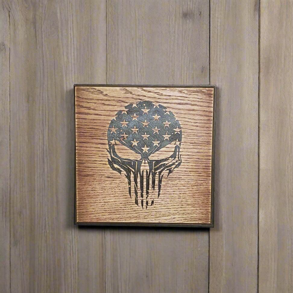 Concealment decor - Punisher Skull - Bison Peak DesignsConcealment Storage