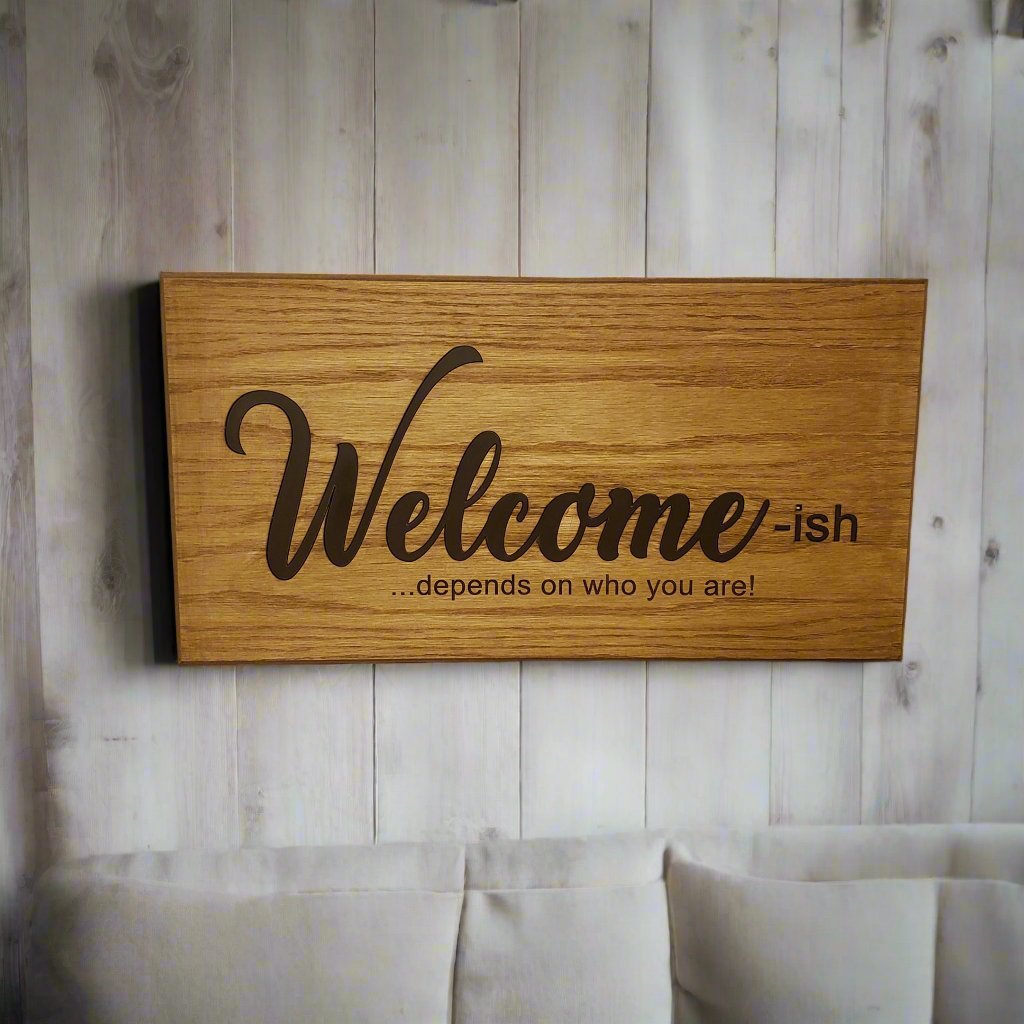 Concealment decor - Welcome sign - Bison Peak DesignsConcealment Storage