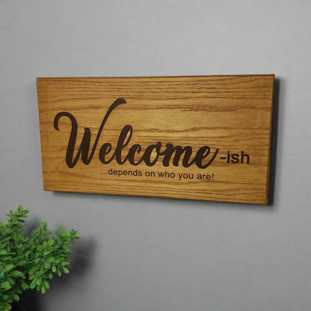 Concealment decor - Welcome sign - Bison Peak DesignsConcealment Storage