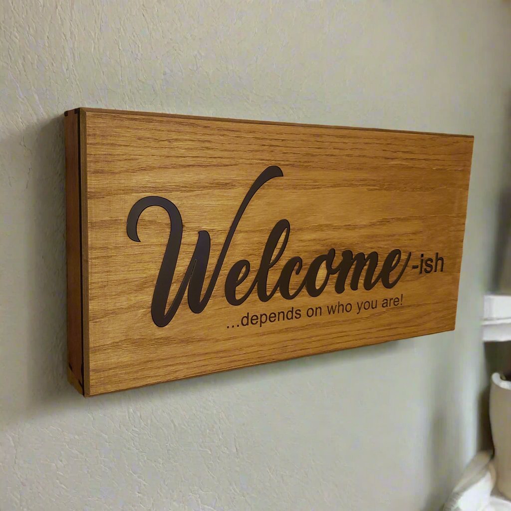 Concealment decor - Welcome sign - Bison Peak DesignsConcealment Storage