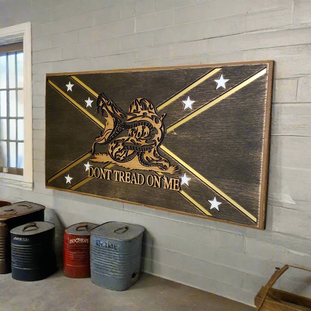 Don't Tread On Me - Wall art - Bison Peak DesignsConcealment Storage