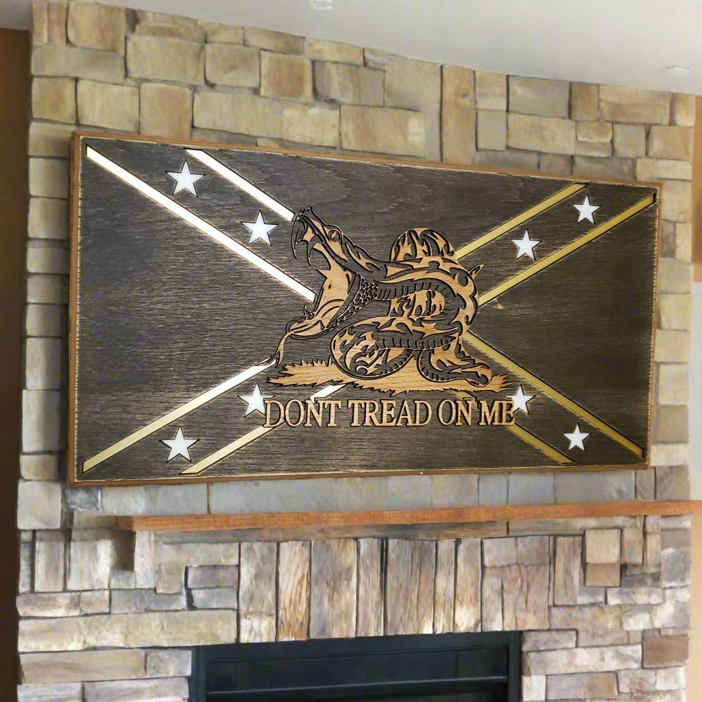 Don't Tread On Me - Wall art - Bison Peak DesignsConcealment Storage