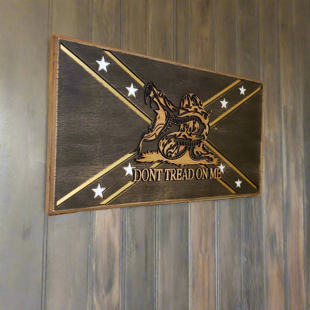 Don't Tread On Me - Wall art - Bison Peak DesignsConcealment Storage