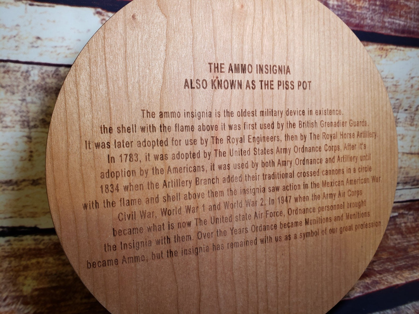 Shaped Engraved Custom Plaques in Wood (Copy) - Bison Peak DesignsCustom Plaques