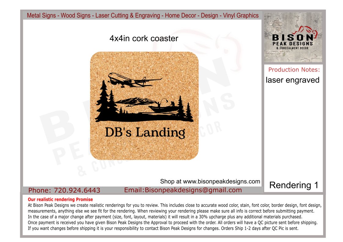 Custom order for coasters - Bison Peak Designs