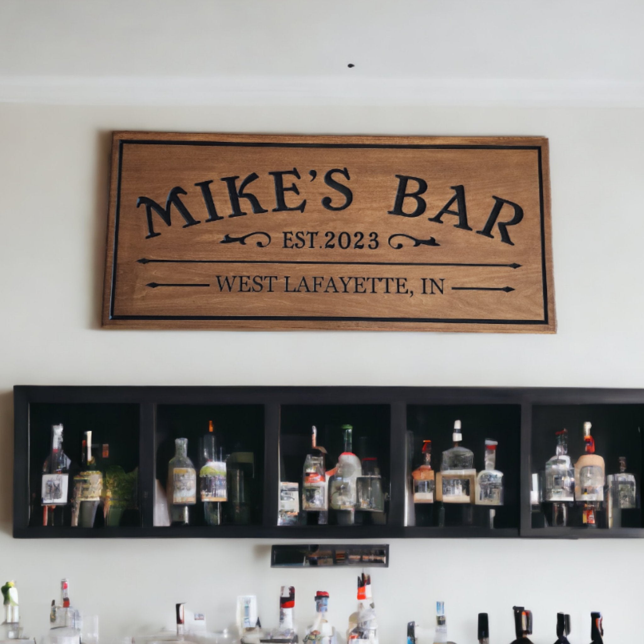 Custom Routed Wood Business Signs – Bison Peak Designs