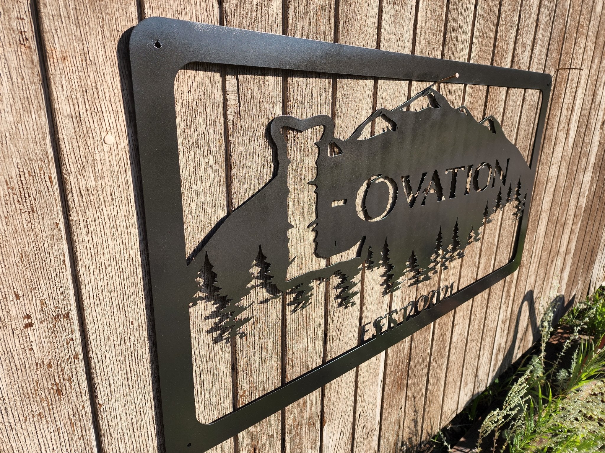 Personalized Ranch Rectangular steel sign. - Bison Peak DesignsMetal Sign