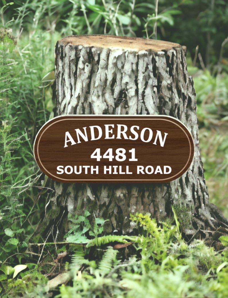 Personalized Routed Address Sign for Entry - Bison Peak Designsaddress sign