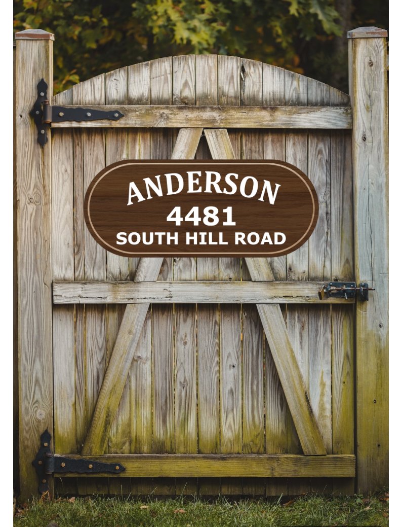 Personalized Routed Address Sign for Entry - Bison Peak Designsaddress sign