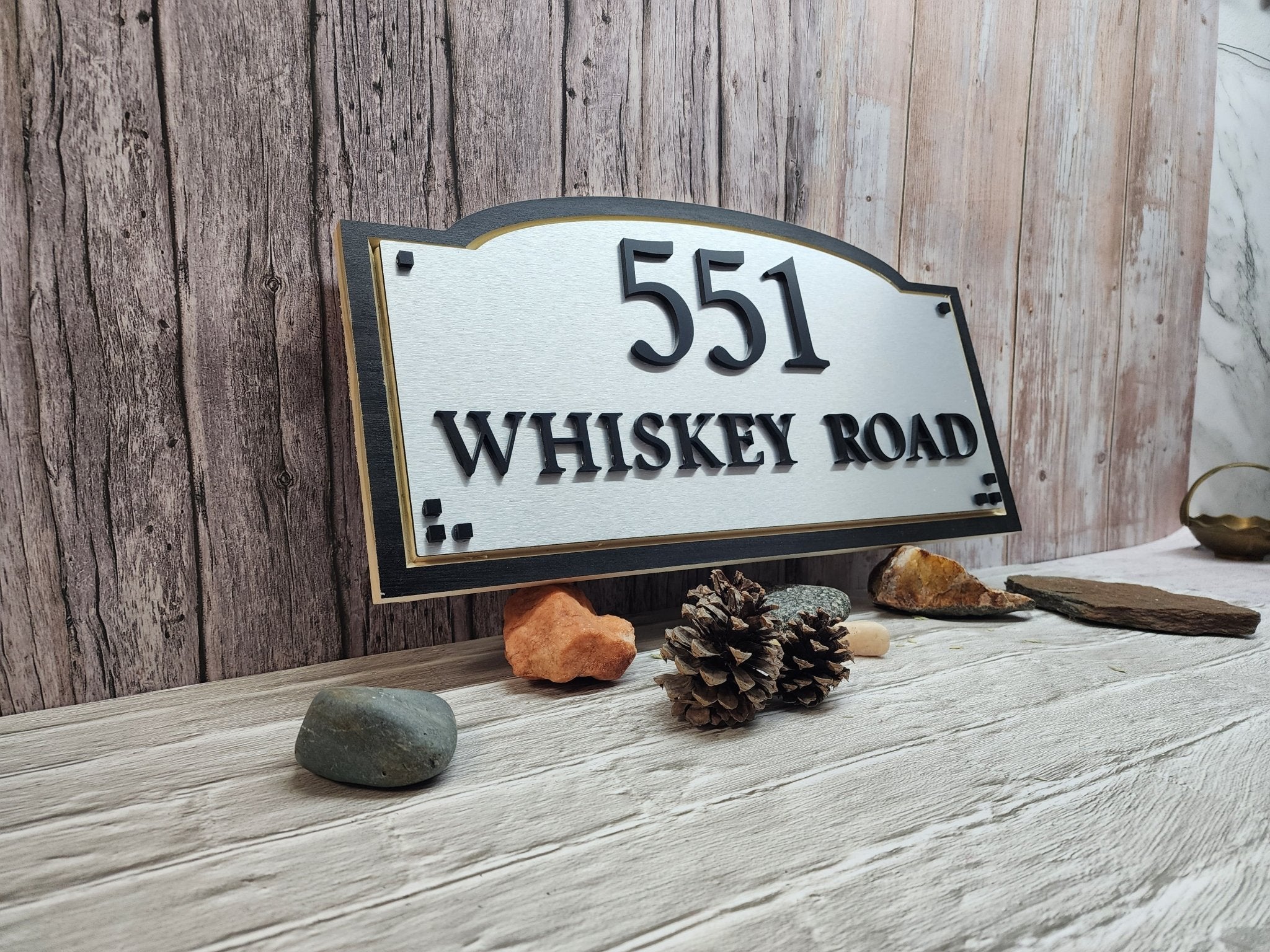 Personalized Routed Address Sign Plaque - Bison Peak Designsaddress sign