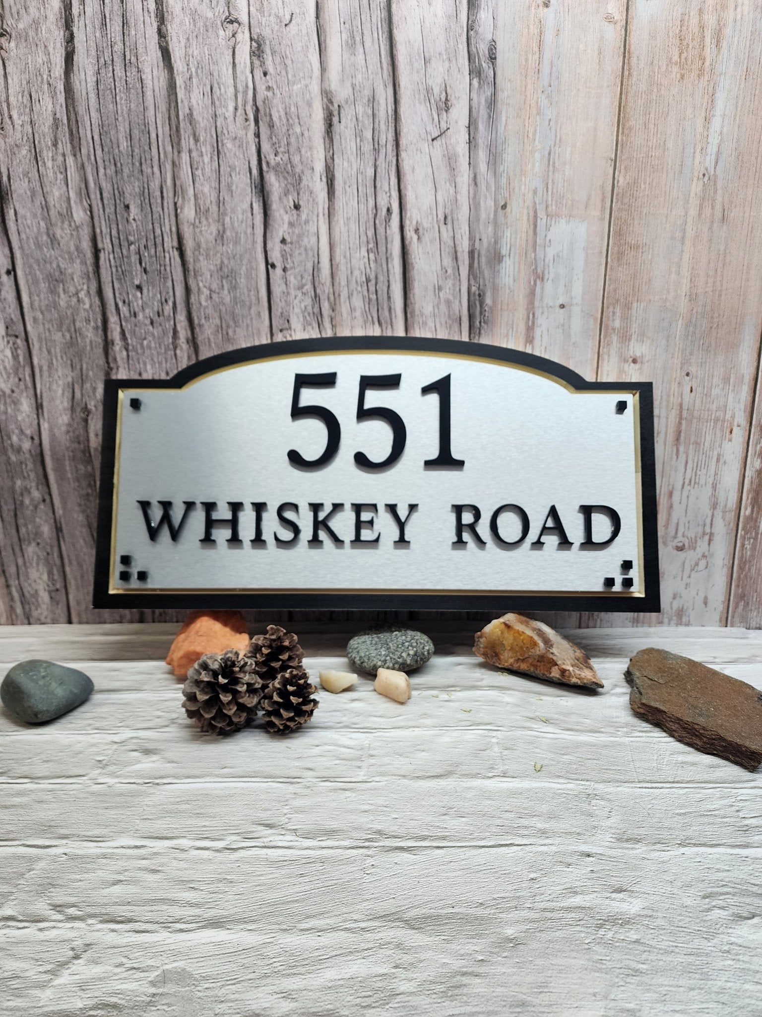 Personalized Routed Address Sign Plaque - Bison Peak Designsaddress sign