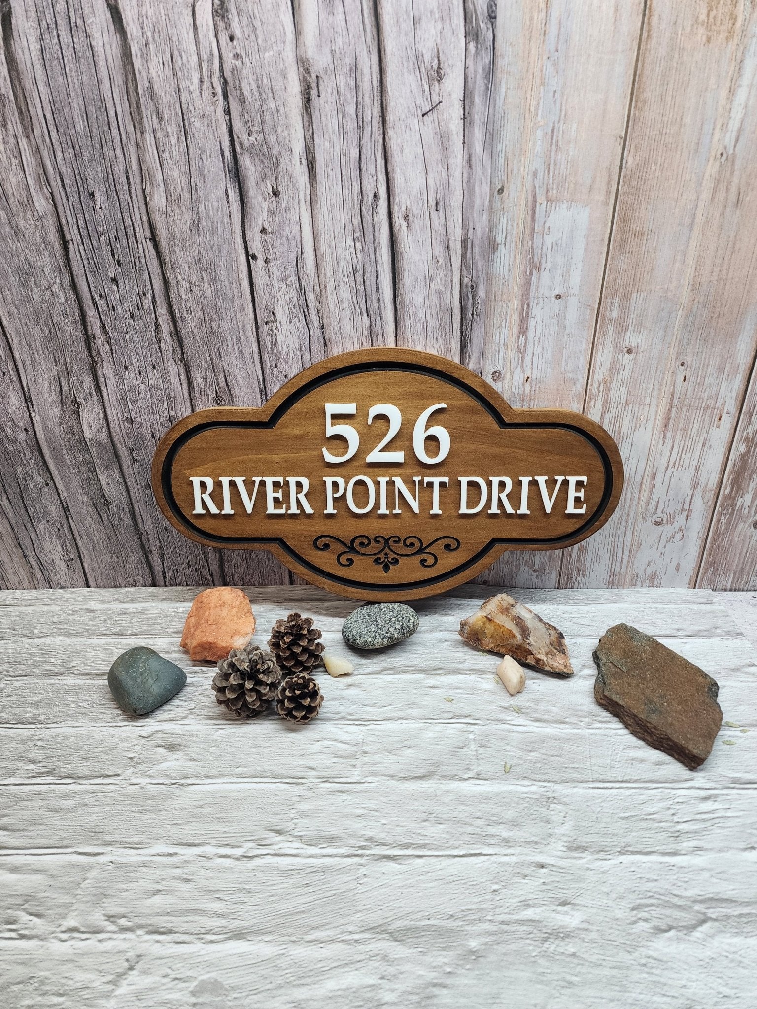 Personalized Routed Address Sign - Bison Peak Designsaddress sign