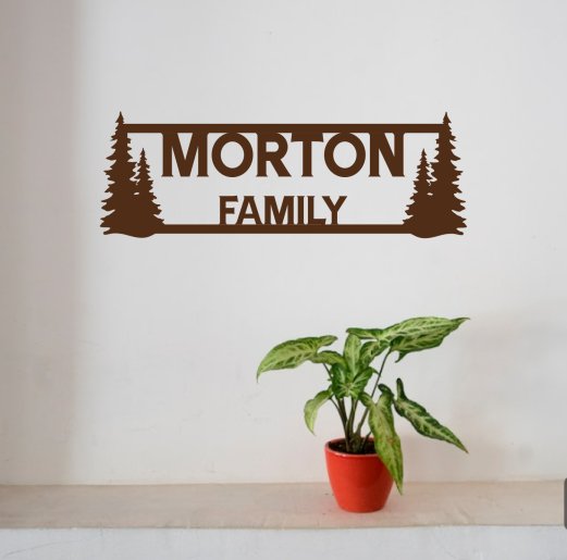 Personalized Steel Family Name Sign - Bison Peak DesignsFamily Name