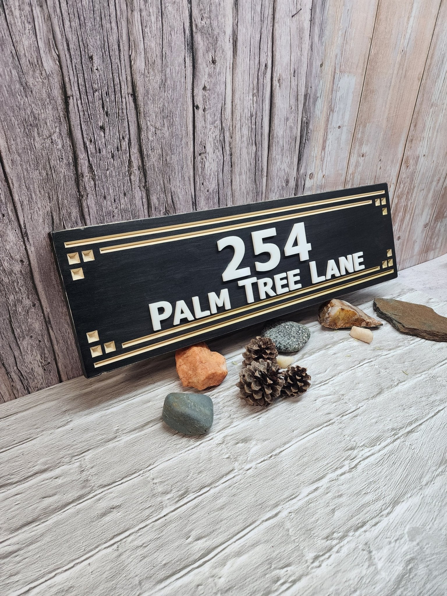 Routed Address Sign for the Home - Bison Peak Designsaddress sign